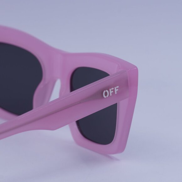 Off-White OERI13Y SELMA 3007 Sunglasses Pink Square Frame, Dark Grey Lenses main image 9